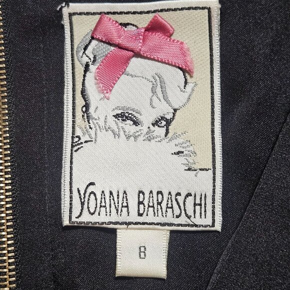 Anthropologie Yoana Baraschi Silk Blend Dress 8 – Colorblock Modern Art Cocktail - Picture 7 of 11